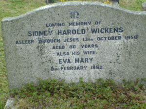C0004 WICKENS, Sidney Harold Headstone, Bexhill