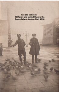 W0041 (1) HUGHES Edward (Private) Ted & Comrade Venice 1918