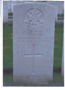 W0116 (3) TAYLOR Frank (Private) Headstone