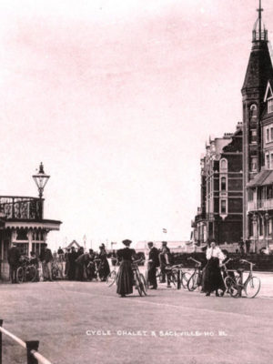 Bexhill promenade cycle track around 1898.