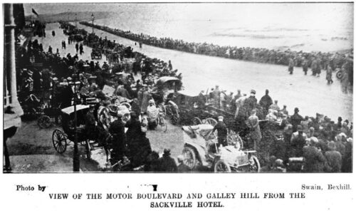 HOT-016 - Sackville -Hotel - view of Bexhill races - 1902
