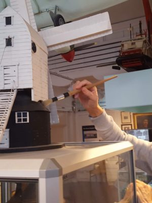 Collections care during the Museum's January break.