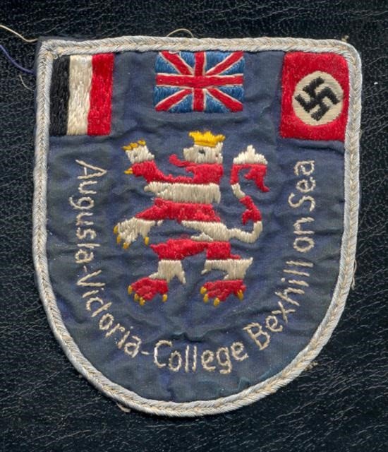An original blazer badge from Bexhill's pre-war "Nazi Girls' School"