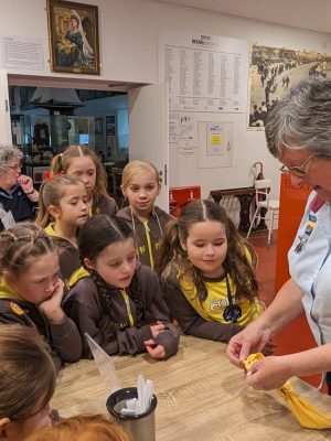 Brownies visiting Bexhill Museum