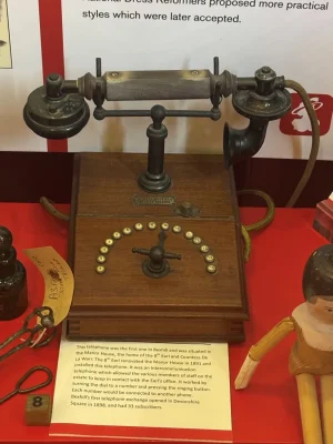 One of the early phones installed by the 8th Earl De la Warr to his estate in 1891.