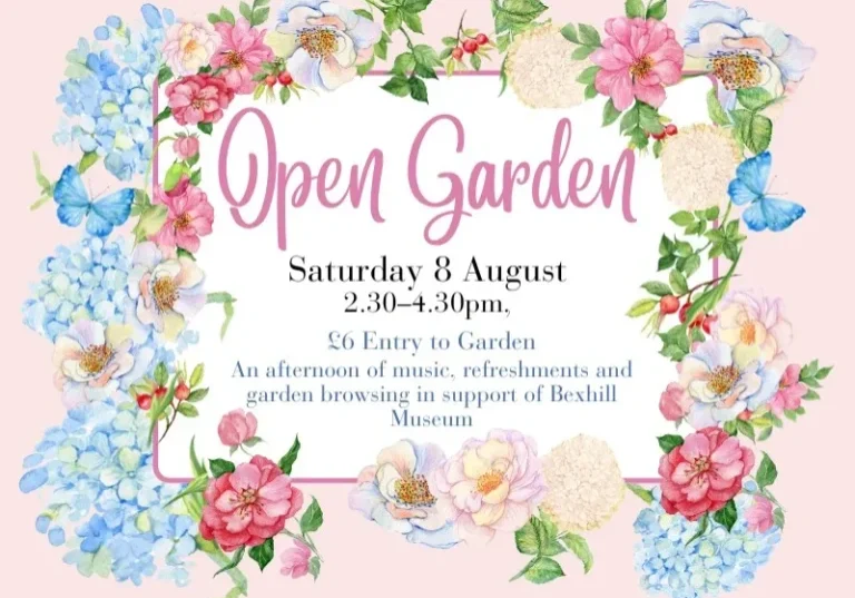 An afternoon of music, refreshments and garden browsing in support of Bexhill Museum.